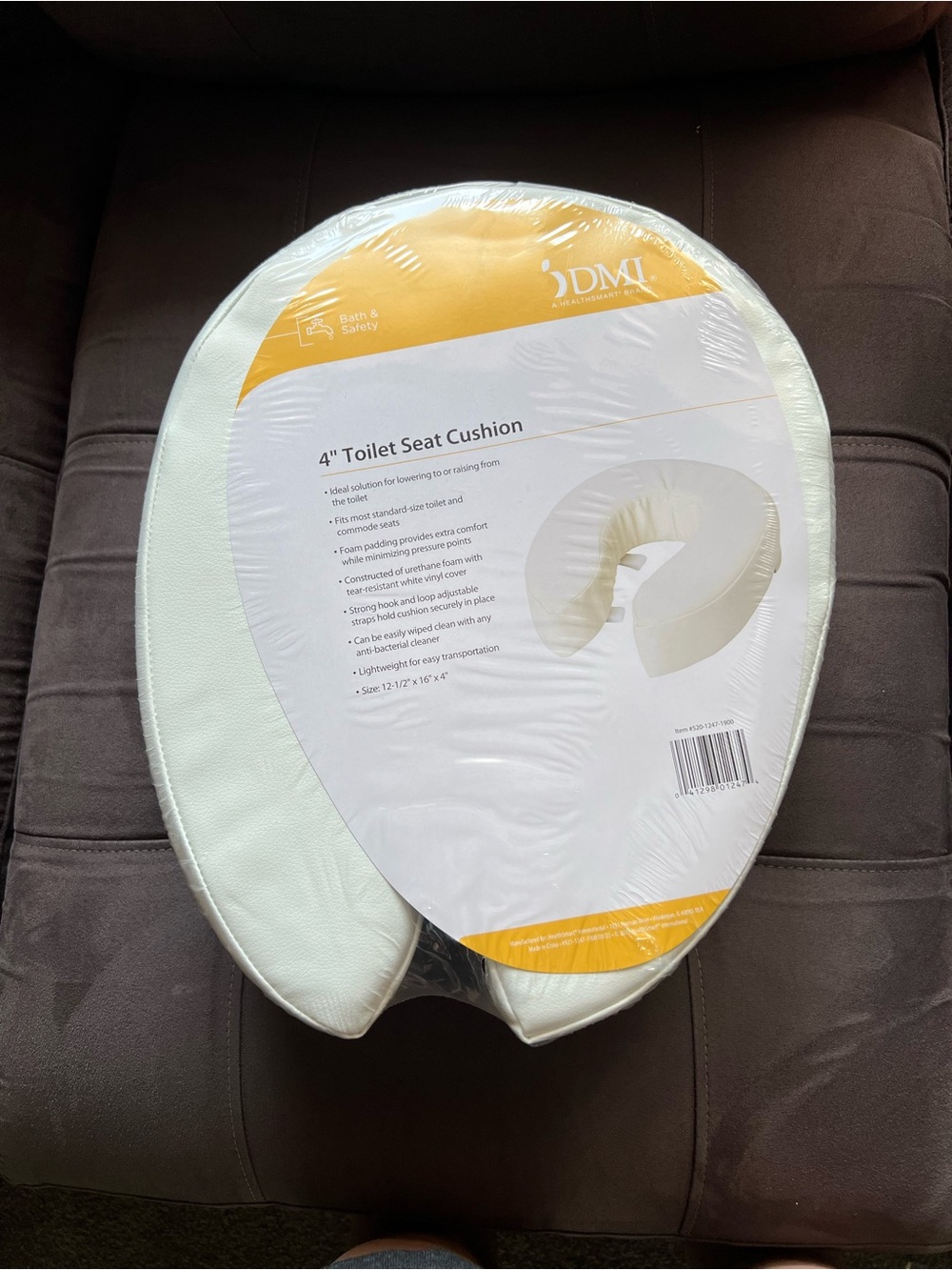 Mi Plush White 4" Toilet Seat Cushion